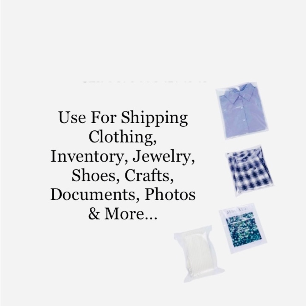 Crystal Clear 25ct~ 10x13” Bags-Self Seal 🪴🆕🪴W/Free 25ct Thank You Stickers - Picture 4 of 11